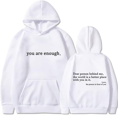 YOU ARE ENOUGH - Words of Kindness Unisex Hoodie