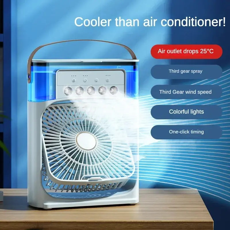 Portable 3-Speed Air Cooler & Humidifier For Office